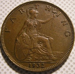 George V - Farthing 1932 - Great Britain (ex.2)