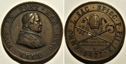 Pius IX - Episcopal Council Medal 1877, Rome