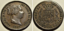 1862 Segovia - 5 Centimos - Isabel II de España