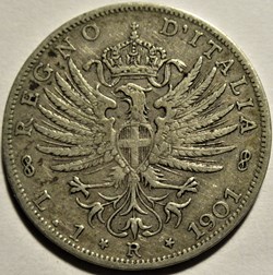 1901 Royaume d'Italie, Lira, Roma - Vittorio Emanuele III