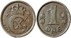 Christian X Denmark - 1 Øre 1922