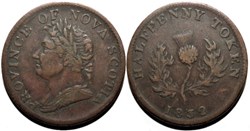 George IV - HalfPenny Token 1832 - Nova Scotia (ex.9)