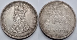 Lithuania, Republic of - 10 Litų 1936, Vytautas