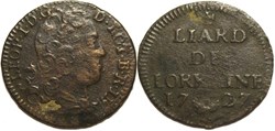 Léopold Ier - Liard de Lorraine, 1727 Nancy