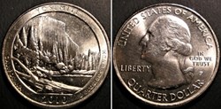 Yosemite - 2010 P Quarter Dollar - California State