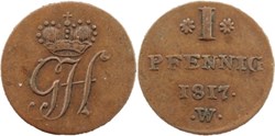 Georg II Heinrich - 1 Pfenning 1817 - Principality of Waldeck-Pyrmont