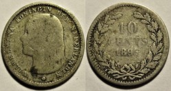 Wilhelmina of Nederland - 10 Cents 1895