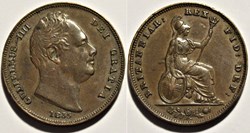 William IV - One Farthing 1835 Kingdom of Great Britain (ex.2)