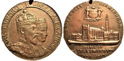 Edward VII & Alexandra - 1909 University of Birmingham Medal of Sale - UK