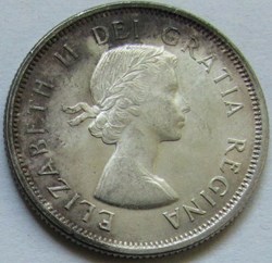 Elizabeth II - 25 Cents 1961