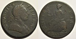 George III - Half Penny 1770 Great Britain (ex.2)