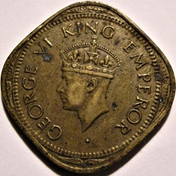 George VI - 2 Annas 1945 Bombay - British India
