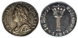 George II - 1 Penny 1753/2 Great Britain - Overdate
