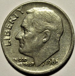 1966 Dime - Doubling Date & Motto