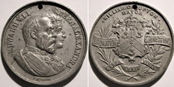 Edward VII & Alexandra - 1902 Coronation, Bradford Medal - UK