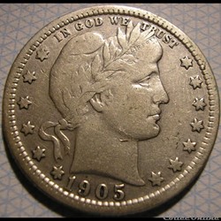 1905 Quarter Dollar