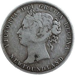 Victoria - 50 Cents 1881 Newfoundland
