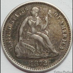1872 Half Dime (ex.2)