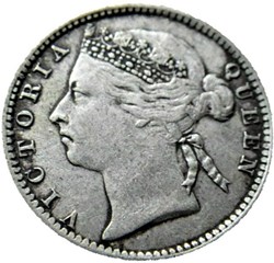 Victoria - 10 Cents 1885 - Straits Settlements, Malaysia