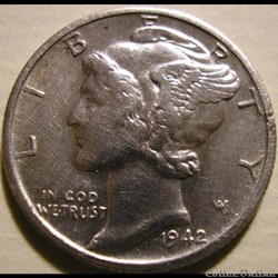 1942 Denver Dime