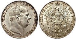 Friedrich Wilhelm IV - 1 Vereinsthaler 1859 Berlin, Kingdom of Prussia