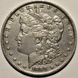 1888 New Orleans Dollar - Var. O Ovoid