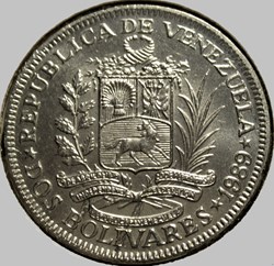 Venezuela - 2 Bolívares 1989