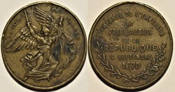 France, Jeton 1870 - Proclamation de la République