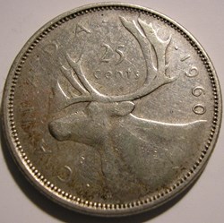 Elizabeth II - 25 Cents 1960
