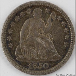 1850 Half Dime