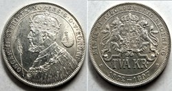 Oskar II of Sweden - 2 Kronor 1897 - Silver Jubilee