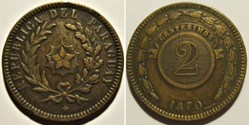 Paraguay - 2 Centésimos 1870 (ex.2)