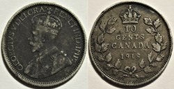 George V - 10 Cents 1918