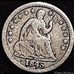 1845 Half Dime