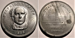 Shell Oil Token 1975' - Prime Ministers of Canada Wilfrid Laurier 1896