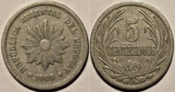 Uruguay - 5 Centésimos 1909 A