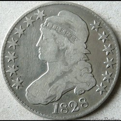 1828 Capped Bust Lettered Edge