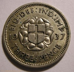 George VI - 3 Pence 1937 - Great Britain