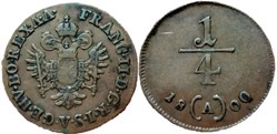 Franz I - 1/4 Kreuzer 1800, Wien - Austrian Empire (2ex)