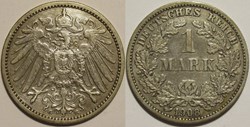 Wilhelm II - 1 Mark 1908 Karlsruhe - German Empire