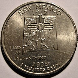 2008 P Quarter Dollar - New Mexico State