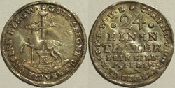 Christoph Friedrich & Jost Christian - 1/24 Thaler 1724 - County of Stolberg
