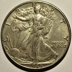 1945 Half Dollar (ex.2)