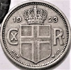 Christian X of Denmark - 10 Aurar 1923 Iceland