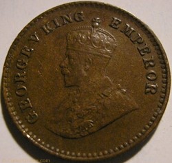 George V - 1/12 Anna 1923 Calcutta - British India Empire