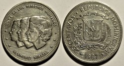 Dominican Republic - 25 Centavos 1987, Mirabal sisters