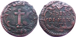 1732 Duchy of Mantua, 1 Sesino - Carl VI of Holy Roman Empire