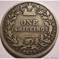 Victoria - 1 Shilling 1879 - Kingdom of Great Britain