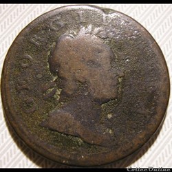 George Ist - HalfPenny 1718 Kingdom of Great Britain