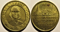 Exposition coloniale internationale 1931, Médaille Océanie